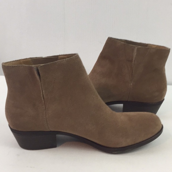 Lucky Brand Shoes - Lucky Brand Leather Tan Sued Ankle Boots Booties 9